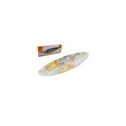 Блюдо овальное 30*10,5*2,5см ЗОЛОТОЙ МРАМОР стекло BT0012-HH043W