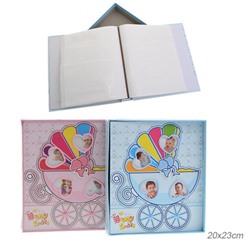 Фотоальбом 80 фото 10x15 С новорожденным / 6250 /уп 48/в подарочном пакете (Розовый)