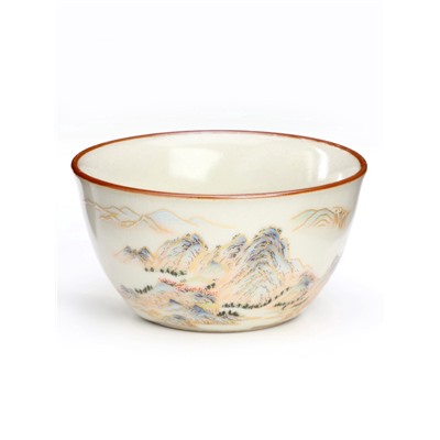 Набор для чайной церемонии ДЖЕКИЧАЙ, 6 предметов, на 3 персоны, чашка 65 мл, чайник 200 мл, фарфор, белый