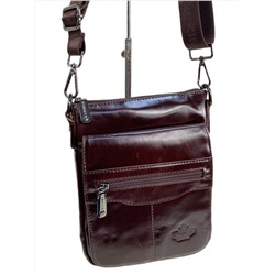 Сумка мужская из натуральной кожи, цвет кофе