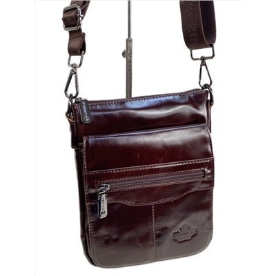 Сумка мужская из натуральной кожи, цвет кофе