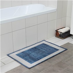 Коврик для дома Доляна «По-домашнему», 50×80 см, синий