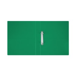 Папка пластиковая 2 кольца 40мм ММ-32178 зеленая 500мкм Стамм