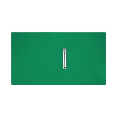 Папка пластиковая 2 кольца 40мм ММ-32178 зеленая 500мкм Стамм