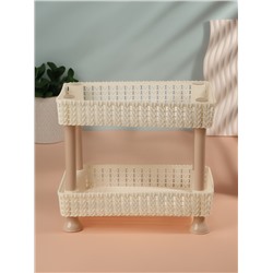 Органайзер для хранения косметики, двухуровневый, 24×15×20 см, МИКС