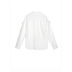 Блузы CONTE LBL 1036 Однотонная рубашка из вискозы