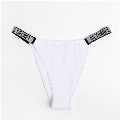 Комплект нижнего белья женский (топ, трусы), белый МИКС, размер 44-46