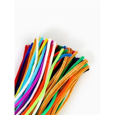 Синельная проволока, набор 200 шт, размер 1 шт 30х0,8 см, 20 цветов