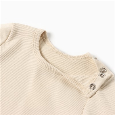 Комплект боди детских MINAKU: Basic Line BABY, рост 62-68 см, шалфей, бежевый