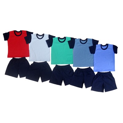 Костюм"Драйв" (футболка комбинированная и шорты на широкой резинке) (К305-20)