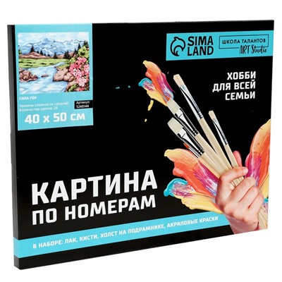 Картина по номерам на холсте с подрамником «Сила гор», 40×50 см