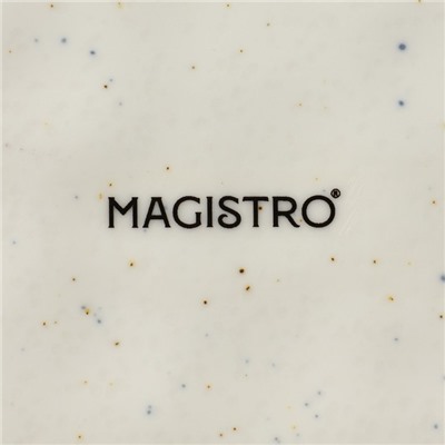Тарелка пирожковая Magistro Poursephona, d=18.5 см, фарфор, бежевая