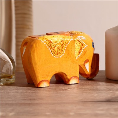 Вечный календарь с кубиками «Слоник», 11×4.5×6.6 см, дерево, МИКС