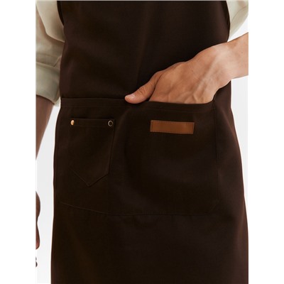 Фартук Этель, коричневый, 69×74 см,100% п/э