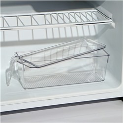Контейнер для холодильника с крышкой и ручкой RICCO, 32×10×10 см