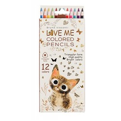 Карандаши 12цв "LOVE ME. МИЛЫЙ КОТИК" 30-0154 Bruno Visconti