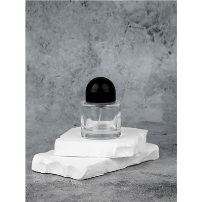 Флакон стеклянный для парфюма, с распылителем, 30 мл, прозрачный/чёрный