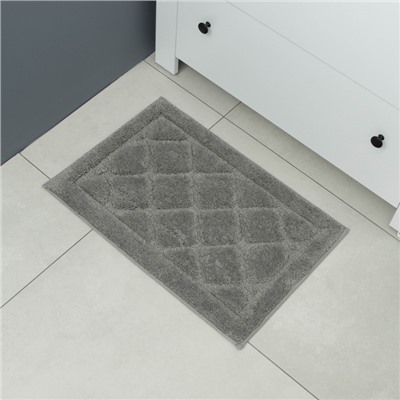 Коврик Доляна «Шамбор», 40×60 см, серый