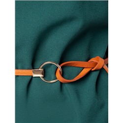 Платье из эластичного крепа с ремешком в подарок