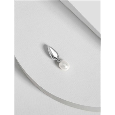 Подвеска из серебра с жемчугом родированная z3-10102