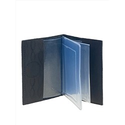 Обложка для автодокументов из искусственной кожи, цвет черный