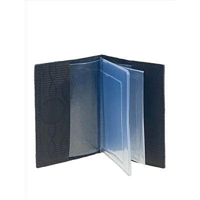 Обложка для автодокументов из искусственной кожи, цвет черный