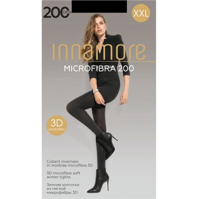 Колготки теплые, Innamore, Microfibra 200  XL-XXL