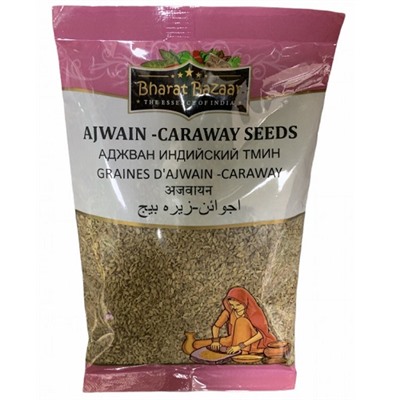 Аджван семена (индийский тмин) Ajwain-Caraway Seeds Bharat Bazaar 100 гр.