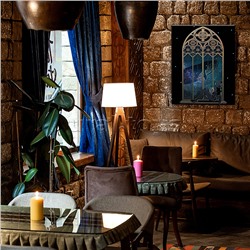 Картина по номерам 40х50 "Ночные грёзы" Чёрный холст (17 цветов)