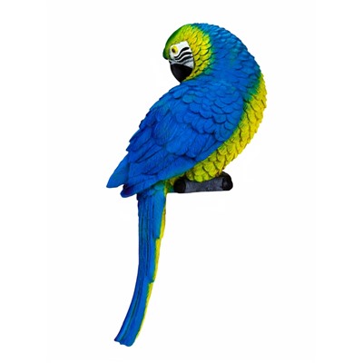 Садовая фигура из полистоуна «Синий ара», подвесная, 9×6×20 см