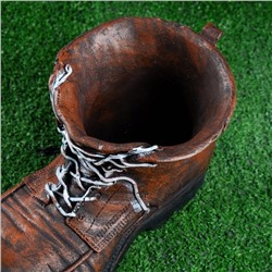 Фигурное кашпо для цветов «Башмак», 33×18 см, полистоун