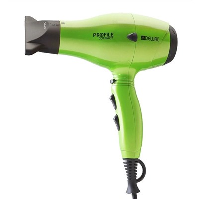 Dewal Профессиональный фен для волос / Profile Compact  03-119 Green, зеленый, 2000 Вт 2942