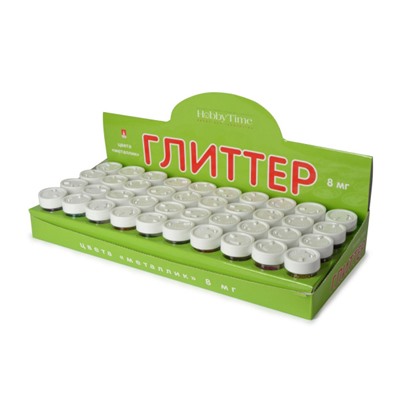 Блестки для декорирования с дозатором 10цв 8 гр. ГАММА №2 2-306/02 (цена за 1 шт) Альт