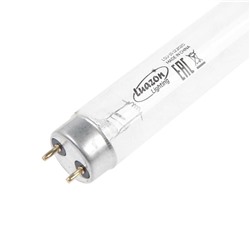 Лампа ультрафиолетовая бактерицидная Luazon Lighting, G13, 15Вт, без озона, 253.7нм, 437.4мм