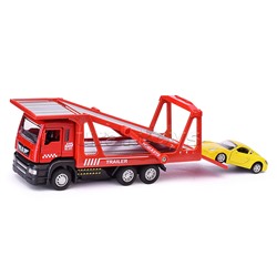 Автовоз с импортной машиной, в коробке