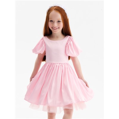 Платье нарядное для девочки MINAKU: PartyDress, рост 92-98 см, розовое