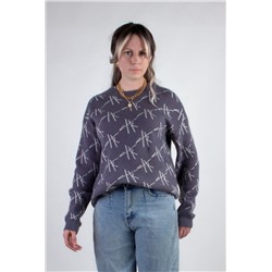 Джемпер Штрихи арт.1897 (Темно-серый)