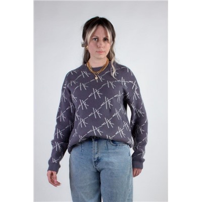 Джемпер Штрихи арт.1897 (Темно-серый)