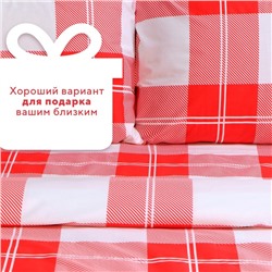 Постельное бельё 2-спальное LoveLife Square, сатин