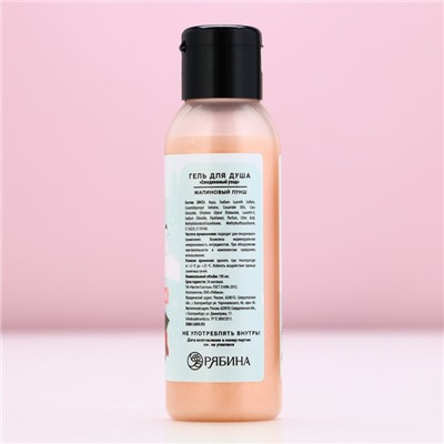 Гель для душа «Волшебной зимы», 100 мл, аромат малиновый пунш, Чистое счастье