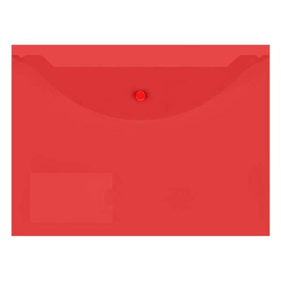Папка с кнопкой  А4 150мкм с карманом для визиток красная PK6515R inФОРМАТ