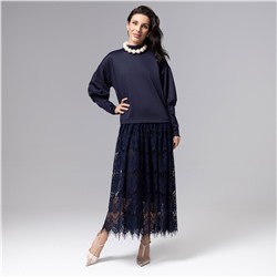 Платье комбинированное с кружевом, История в кружевах