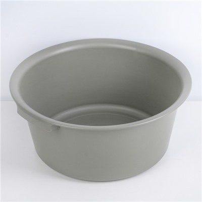 Таз круглый хозяйственный «Эконом», 12 л, d=38 см, h=16 см, пластик, МИКС