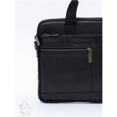 Портфель мужской кожаный 33773Z black Zinimsk в Новосибирске