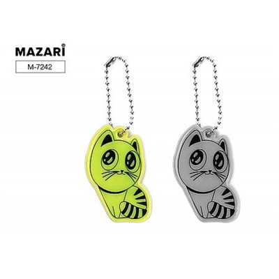 Брелок светоотражающий КОТ фигурный M-7242 Mazari