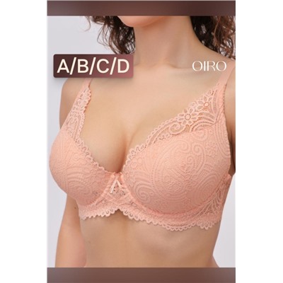 Бюстгальтер кружевной OIRO с пуш-ап ALICE 1032 (Бежевый)