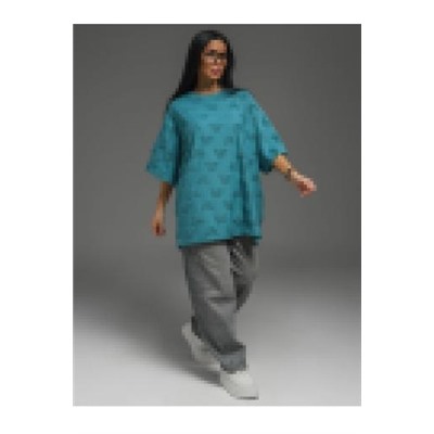 Футболка Ирбис (Махра петроль микки)