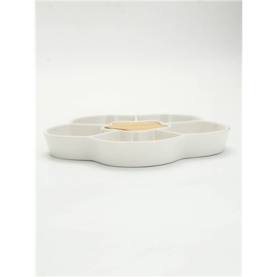 Менажница новогодняя «Счастливого Нового года», 24 см, 6 ячеек