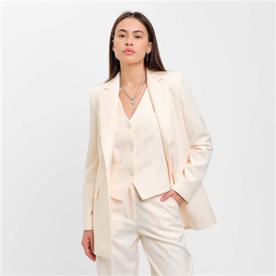 Пиджак женский MIST: Classic Collection, размер 46, бежевый