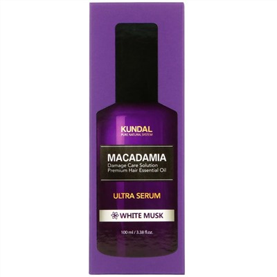 Kundal, Macadamia, Ultra Serum, White Musk, 3.38 fl oz (100 ml)